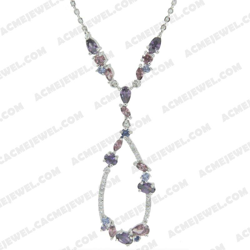 Necklace 925 sterling silver   Rhodium  Necklace 925 sterling silver   Rhodium