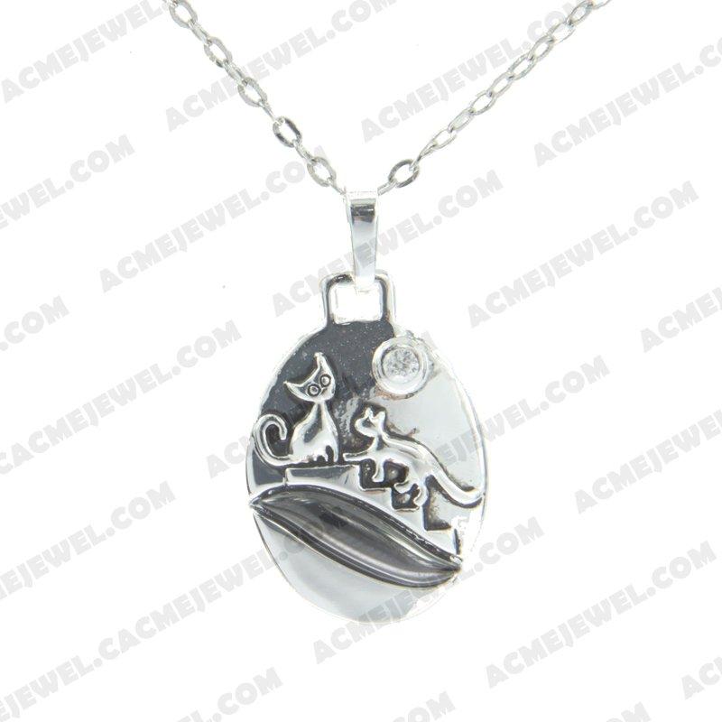 Pendants 925 sterling silver 2-tone Rhodium and black smear Pendants 925 sterling silver 2-tone Rhodium and black smear