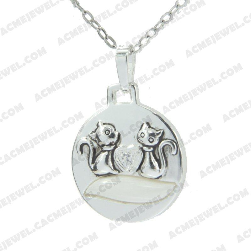 Pendants 925 sterling silver  2-tone Rhodium and black smear Pendants 925 sterling silver  2-tone Rhodium and black smear