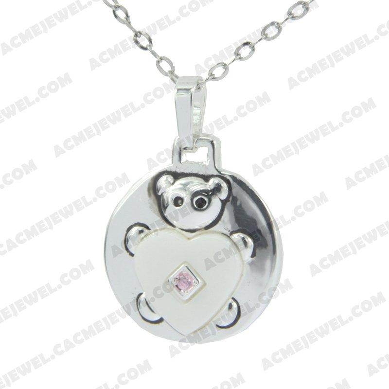 Pendants 925 sterling silver  2-tone Rhodium and black smear Pendants 925 sterling silver  2-tone Rhodium and black smear