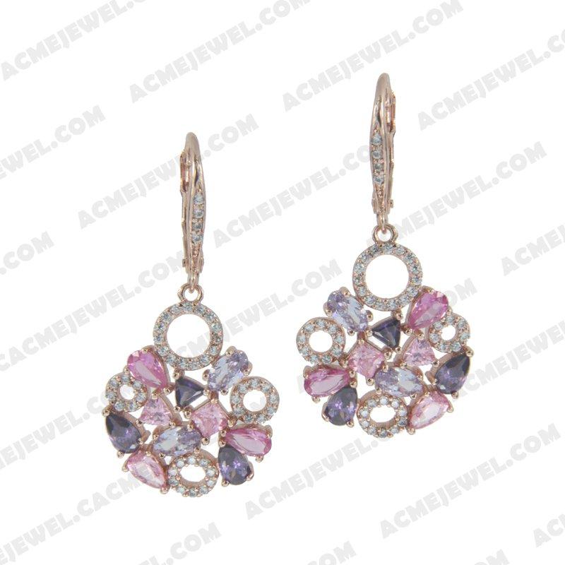 Earrings 925 sterling silver   Rose gold 