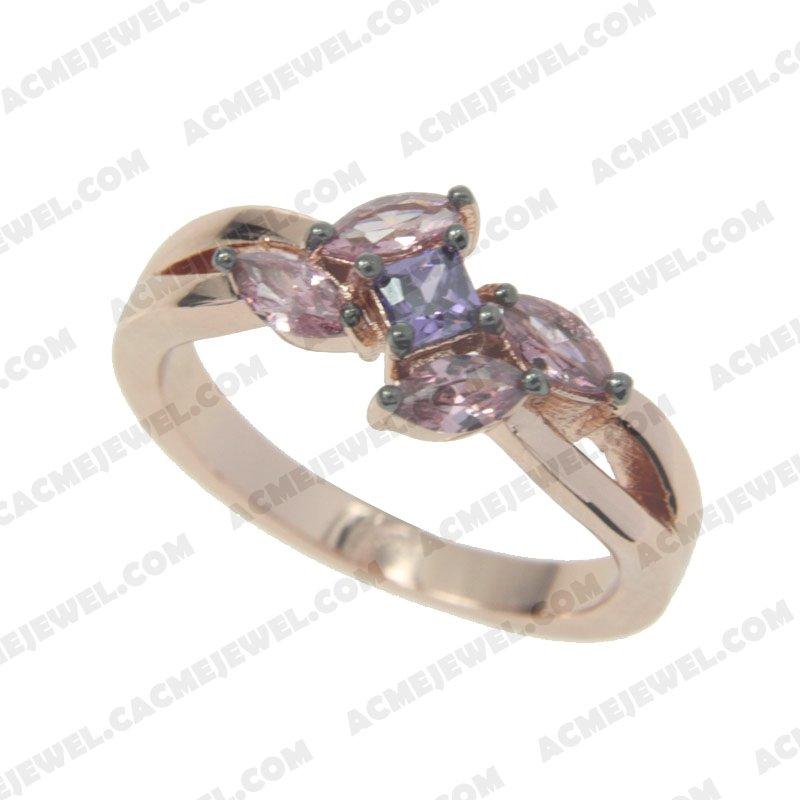 Rings 925 sterling silver  2-tone Rose gold and black rhodium Rings 925 sterling silver  2-tone Rose gold and black rhodium