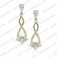   Earrings 925 sterling silver   Gold 