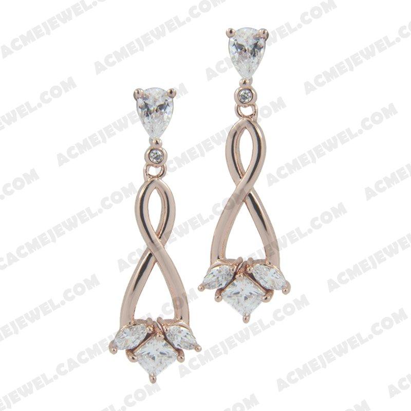 Earrings 925 sterling silver   Rose gold 